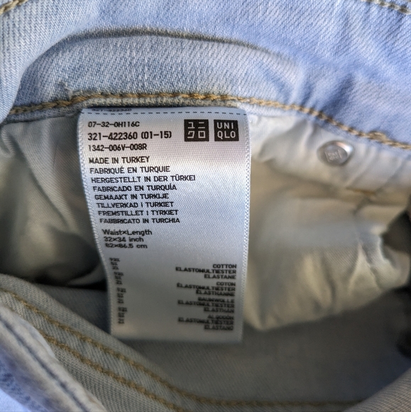 Bundle of Uniqlo Denim Leggings Jeans Long - Picture 2 of 6